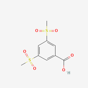 molecular formula C9H10O6S2 B3005724 3,5-bis(methylsulfonyl)benzoic Acid CAS No. 90536-91-7