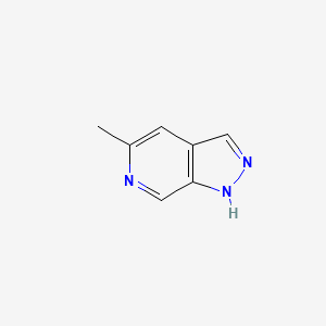molecular formula C7H7N3 B3005726 5-methyl-1H-pyrazolo[3,4-c]pyridine CAS No. 76006-06-9