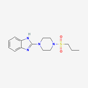 molecular formula C14H20N4O2S B3005734 2-(4-(propylsulfonyl)piperazin-1-yl)-1H-benzo[d]imidazole CAS No. 1210171-72-4