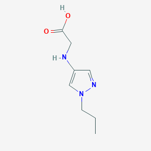 molecular formula C8H13N3O2 B3005769 2-[(1-Propylpyrazol-4-yl)amino]acetic acid CAS No. 2247207-10-7
