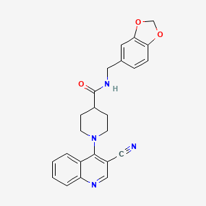molecular formula C24H22N4O3 B3005776 3-[1-(2,5-difluorophenyl)-5-methyl-1H-1,2,3-triazol-4-yl]-N-(4-methylphenyl)-1,2,4-thiadiazol-5-amine CAS No. 1206987-71-4