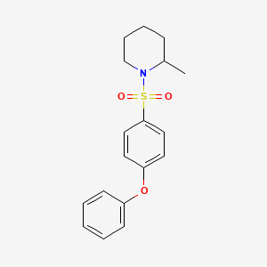 molecular formula C18H21NO3S B3005790 2-Methyl-1-(4-phenoxyphenyl)sulfonylpiperidine CAS No. 670272-12-5