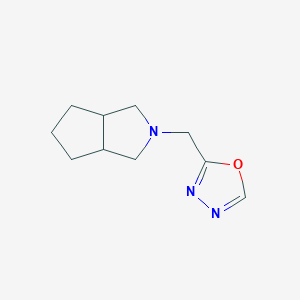 molecular formula C10H15N3O B3005792 2-({Octahydrocyclopenta[c]pyrrol-2-yl}methyl)-1,3,4-oxadiazole CAS No. 2329211-28-9