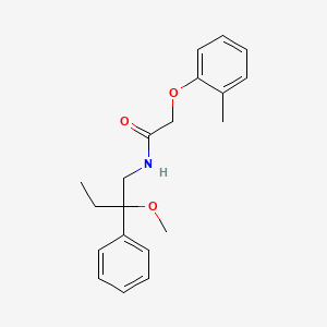 molecular formula C20H25NO3 B3005796 N-(2-METHOXY-2-PHENYLBUTYL)-2-(2-METHYLPHENOXY)ACETAMIDE CAS No. 1797694-63-3