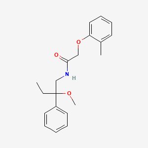 molecular formula C20H25NO3 B3005796 N-(2-methoxy-2-phenylbutyl)-2-(o-tolyloxy)acetamide CAS No. 1797694-63-3