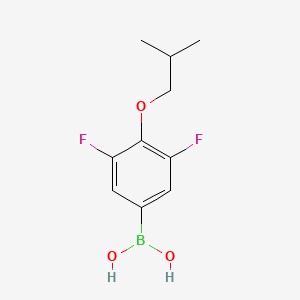 molecular formula C10H13BF2O3 B3005854 3,5-Difluoro-4-isobutoxyphenylboronic acid CAS No. 2096339-84-1
