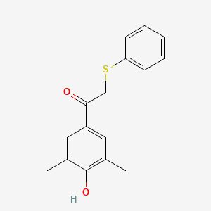 1-(4-Hydroxy-3,5-dimethylphenyl)-2-(phenylsulfanyl)-1-ethanone