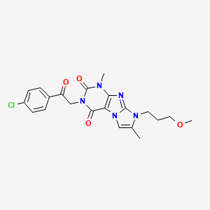 2-[2-(4-Chlorophenyl)-2-oxoethyl]-6-(3-methoxypropyl)-4,7-dimethylpurino[7,8-a]imidazole-1,3-dione