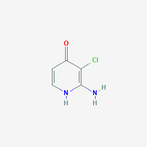 molecular formula C5H5ClN2O B3005890 2-Amino-3-chloropyridin-4-OL CAS No. 1261269-43-5