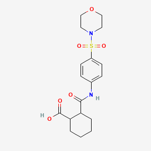 2-[4-(Morpholine-4-sulfonyl)-phenylcarbamoyl]-cyclohexanecarboxylic acid