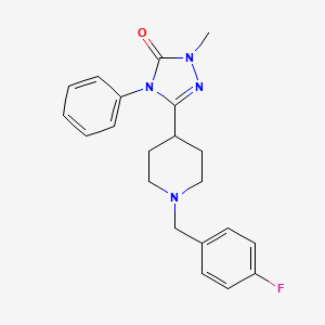 3-(1-(4-fluorobenzyl)piperidin-4-yl)-1-methyl-4-phenyl-1H-1,2,4-triazol-5(4H)-one