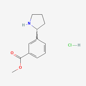 (R)-methyl 3-(pyrrolidin-2-yl)benzoate hydrochloride