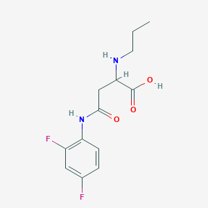 4-((2,4-Difluorophenyl)amino)-4-oxo-2-(propylamino)butanoic acid