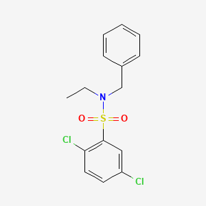 molecular formula C15H15Cl2NO2S B3005901 N-benzyl-2,5-dichloro-N-ethylbenzenesulfonamide CAS No. 326899-48-3