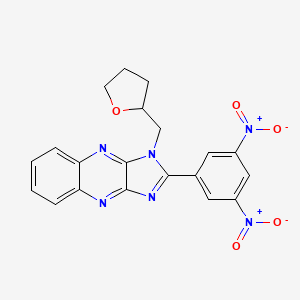 2-(3,5-dinitrophenyl)-1-(tetrahydrofuran-2-ylmethyl)-1H-imidazo[4,5-b]quinoxaline