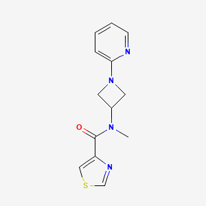 molecular formula C13H14N4OS B3005906 N-Methyl-N-(1-pyridin-2-ylazetidin-3-yl)-1,3-thiazole-4-carboxamide CAS No. 2415562-78-4