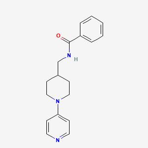 molecular formula C18H21N3O B3005923 N-((1-(pyridin-4-yl)piperidin-4-yl)methyl)benzamide CAS No. 2034507-50-9