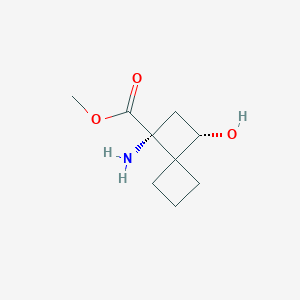 molecular formula C9H15NO3 B3005947 Methyl (1S,3R)-3-amino-1-hydroxyspiro[3.3]heptane-3-carboxylate CAS No. 2402789-17-5