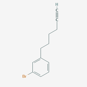 molecular formula C12H13Br B3005954 1-Bromo-3-hex-5-ynylbenzene CAS No. 2229150-05-2