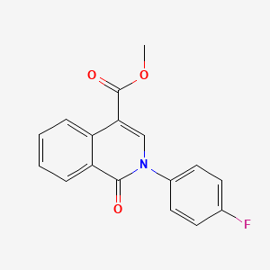 molecular formula C17H12FNO3 B3005970 Methyl 2-(4-fluorophenyl)-1-oxo-1,2-dihydroisoquinoline-4-carboxylate CAS No. 339106-79-5