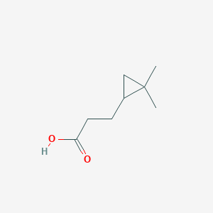 molecular formula C8H14O2 B3006038 3-(2,2-Dimethylcyclopropyl)propanoic acid CAS No. 124201-52-1