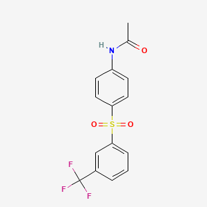 molecular formula C15H12F3NO3S B3006146 N-(4-{[3-(trifluoromethyl)phenyl]sulfonyl}phenyl)acetamide CAS No. 339105-01-0