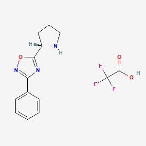3-Phenyl-5-[(2S)-2-pyrrolidinyl]-1,2,4-oxadiazole trifluoroacetate