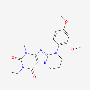 9-(2,4-dimethoxyphenyl)-3-ethyl-1-methyl-7,8-dihydro-6H-purino[7,8-a]pyrimidine-2,4-dione