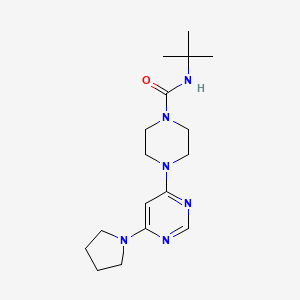 N-(tert-butyl)-4-(6-(pyrrolidin-1-yl)pyrimidin-4-yl)piperazine-1-carboxamide