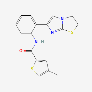 N-(2-(2,3-dihydroimidazo[2,1-b]thiazol-6-yl)phenyl)-4-methylthiophene-2-carboxamide