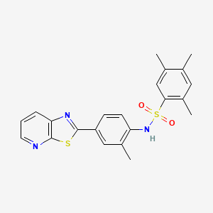2,4,5-trimethyl-N-(2-methyl-4-(thiazolo[5,4-b]pyridin-2-yl)phenyl)benzenesulfonamide