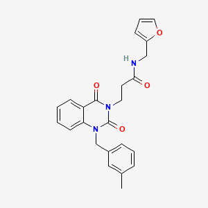 N-(2-furylmethyl)-3-[1-(3-methylbenzyl)-2,4-dioxo-1,4-dihydroquinazolin-3(2H)-yl]propanamide