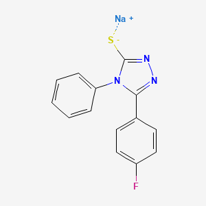 3-(4-fluorophenyl)-4-phenyl-5-(sodiosulfanyl)-4H-1,2,4-triazole