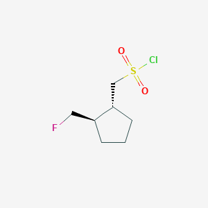 Rel-((1R,2R)-2-(fluoromethyl)cyclopentyl)methanesulfonyl chloride