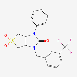 1-phenyl-3-(3-(trifluoromethyl)benzyl)tetrahydro-1H-thieno[3,4-d]imidazol-2(3H)-one 5,5-dioxide