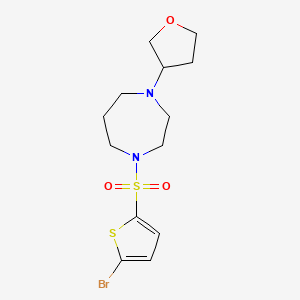 1-((5-Bromothiophen-2-yl)sulfonyl)-4-(tetrahydrofuran-3-yl)-1,4-diazepane