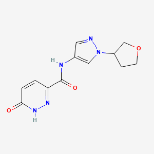 6-oxo-N-(1-(tetrahydrofuran-3-yl)-1H-pyrazol-4-yl)-1,6-dihydropyridazine-3-carboxamide