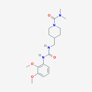 molecular formula C18H28N4O4 B3006325 4-((3-(2,3-dimethoxyphenyl)ureido)methyl)-N,N-dimethylpiperidine-1-carboxamide CAS No. 2034602-45-2