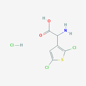2-Amino-2-(2,5-dichlorothiophen-3-yl)acetic acid;hydrochloride