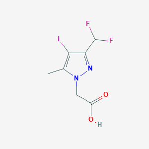 [3-(Difluoromethyl)-4-iodo-5-methyl-1H-pyrazol-1-yl]acetic acid