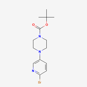 molecular formula C14H20BrN3O2 B3006341 Tert-butyl 4-(6-bromopyridin-3-yl)piperazine-1-carboxylate CAS No. 412348-27-7