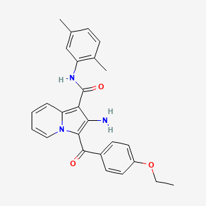 2-amino-N-(2,5-dimethylphenyl)-3-(4-ethoxybenzoyl)indolizine-1-carboxamide