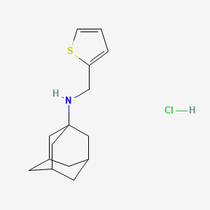 molecular formula C15H22ClNS B3006346 N-(thien-2-ylmethyl)adamantan-1-amine hydrochloride CAS No. 51717-61-4