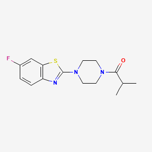 6-Fluoro-2-(4-isobutyrylpiperazin-1-yl)-1,3-benzothiazole
