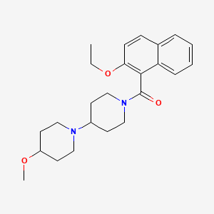 molecular formula C24H32N2O3 B3006363 (2-Ethoxynaphthalen-1-yl)(4-methoxy-[1,4'-bipiperidin]-1'-yl)methanone CAS No. 1706209-58-6