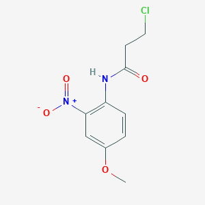 3-chloro-N-(4-methoxy-2-nitrophenyl)propanamide