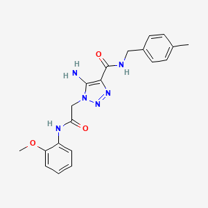 5-amino-1-{2-[(2-methoxyphenyl)amino]-2-oxoethyl}-N-(4-methylbenzyl)-1H-1,2,3-triazole-4-carboxamide