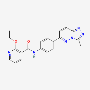 molecular formula C20H18N6O2 B3006414 2-ethoxy-N-(4-(3-methyl-[1,2,4]triazolo[4,3-b]pyridazin-6-yl)phenyl)nicotinamide CAS No. 894068-66-7