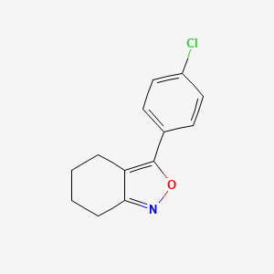 molecular formula C13H12ClNO B3006425 3-(4-Chlorophenyl)-4,5,6,7-tetrahydrobenzo[c]isoxazole CAS No. 61054-28-2