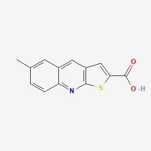 molecular formula C13H9NO2S B3006427 6-Methylthieno[2,3-b]quinoline-2-carboxylic acid 
